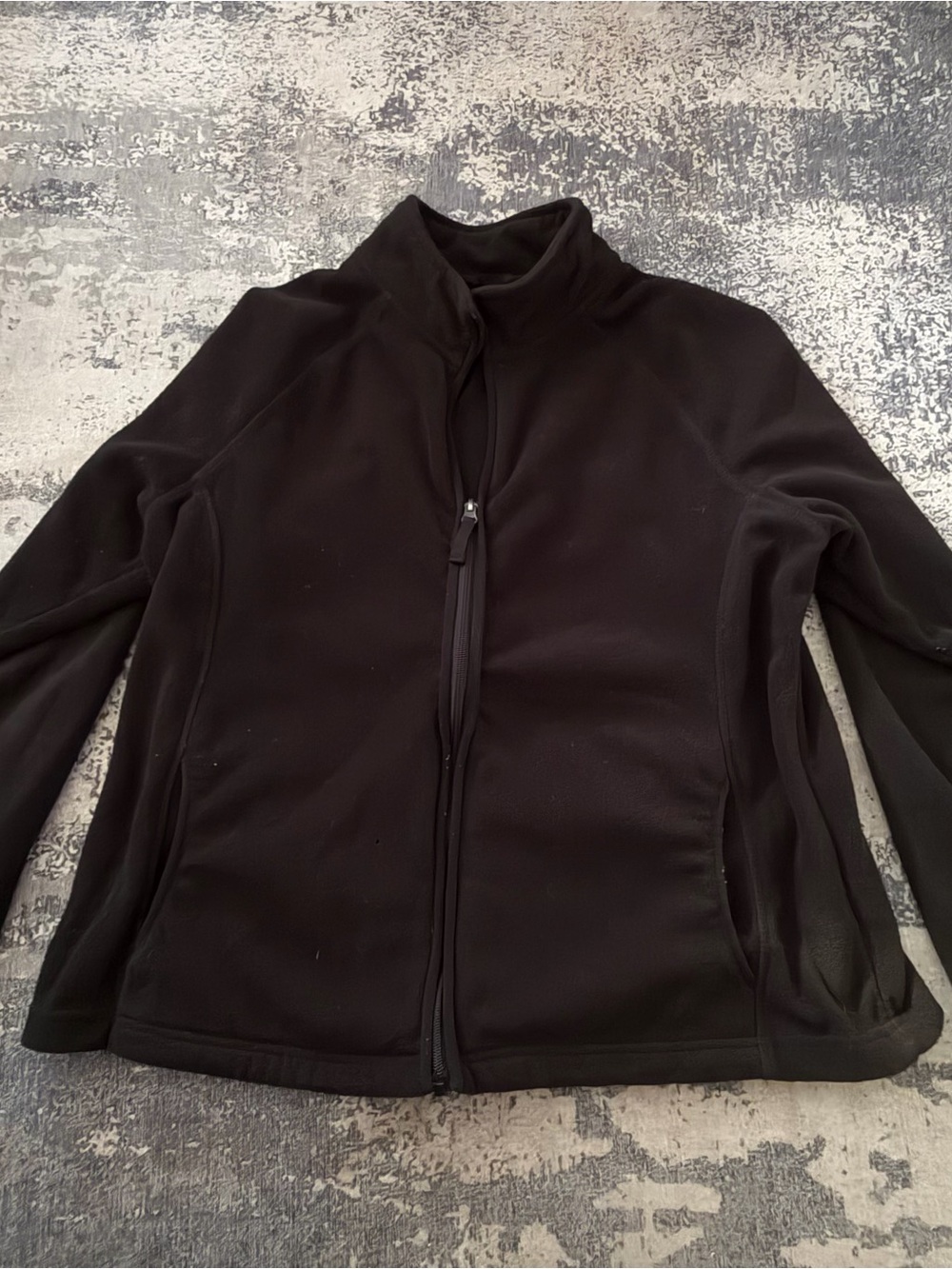 Merona Black Full-Zip Utility Fleece Jacket